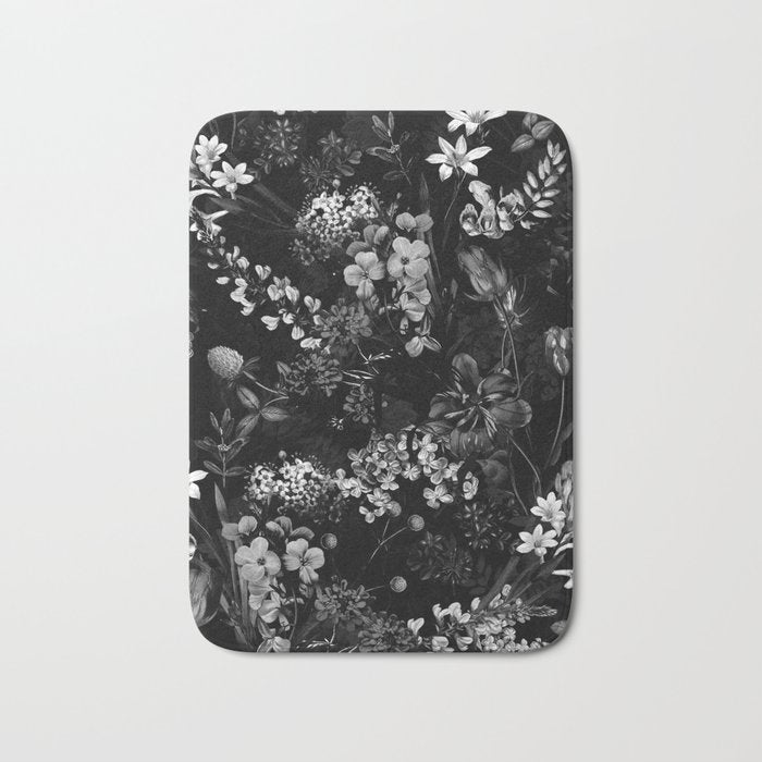 DARK FLOWER II Bath Mat Gallery Image 1