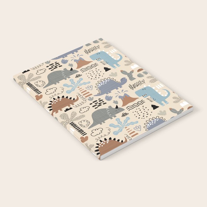 Nursery Wall Art, Nursery Prints, Neutral Nursery Decor, Dinosaur Print Notebook Gallery Image 2
