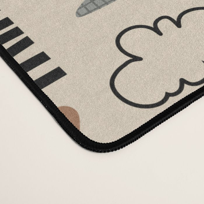 Nursery Wall Art, Nursery Prints, Neutral Nursery Decor, Dinosaur Print Desk Mat Gallery Image 4