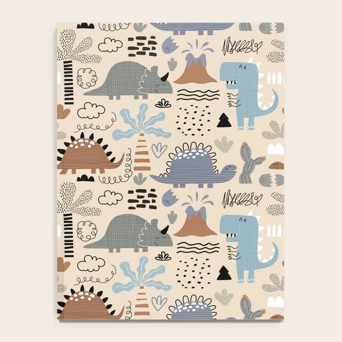 Nursery Wall Art, Nursery Prints, Neutral Nursery Decor, Dinosaur Print Notebook Gallery Image 4