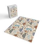 Nursery Wall Art, Nursery Prints, Neutral Nursery Decor, Dinosaur Print Jigsaw Puzzle Gallery Image 2