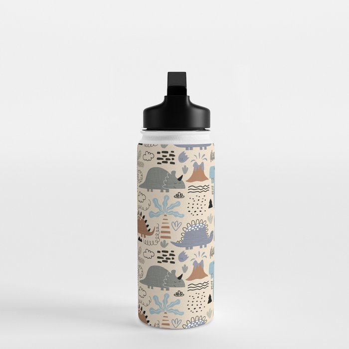 Nursery Wall Art, Nursery Prints, Neutral Nursery Decor, Dinosaur Print Water Bottle Gallery Image 3