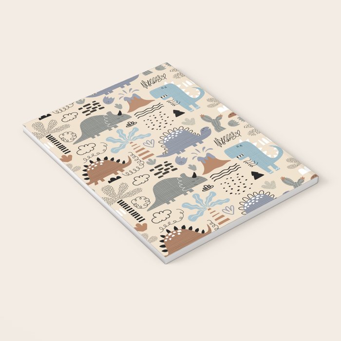 Nursery Wall Art, Nursery Prints, Neutral Nursery Decor, Dinosaur Print Notebook Gallery Image 3