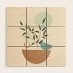 Azzurro Shapes No 57 Wood Wall Art Gallery Image 1