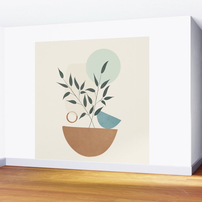 Azzurro Shapes No 57 Wall Mural Gallery Image 2