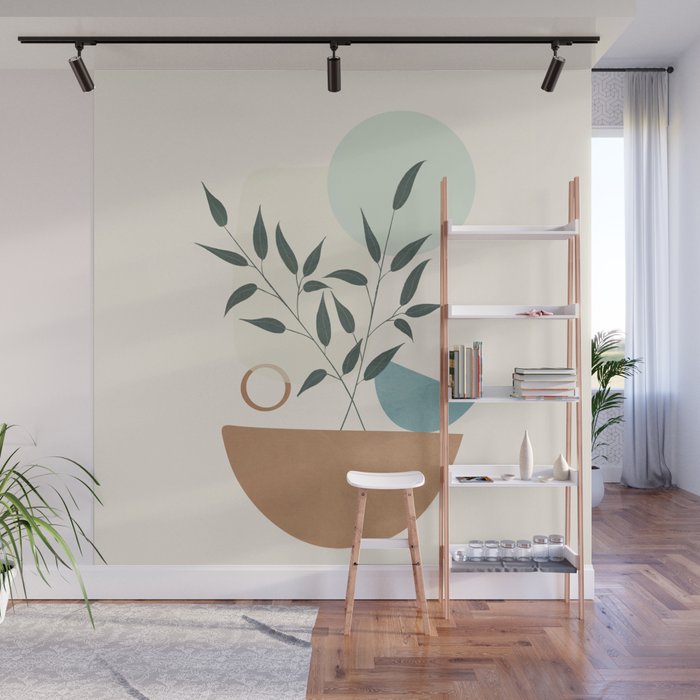 Azzurro Shapes No 57 Wall Mural Gallery Image 1