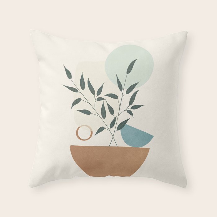 Azzurro Shapes No 57 Throw Pillow Gallery Image 6