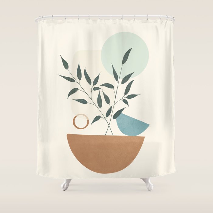 Azzurro Shapes No 57 Shower Curtain Gallery Image 1