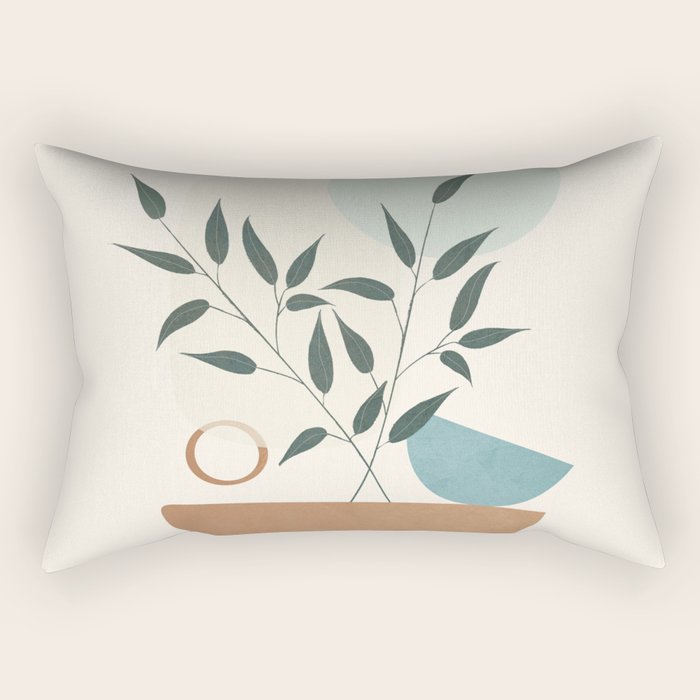 Azzurro Shapes No 57 Rectangular Pillow Gallery Image 2