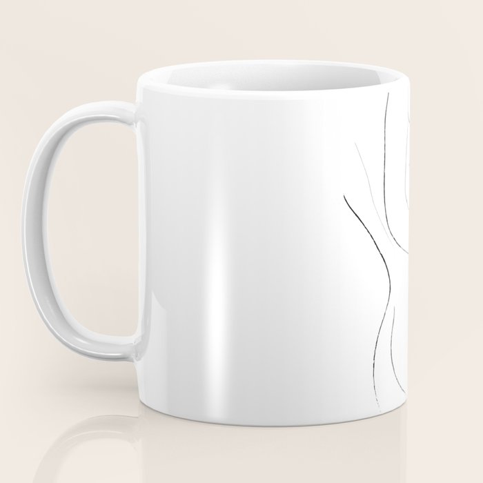 Minimal Line Drawing 2 Coffee Mug Gallery Image 3