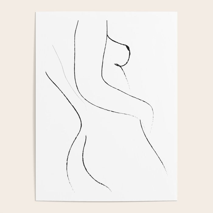 Minimal Line Drawing 2 Poster Gallery Image 1