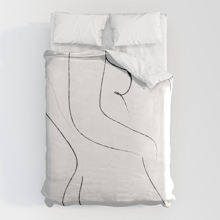 Minimal Line Drawing 2 Duvet Cover Gallery Image 6