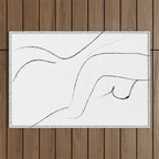 Minimal Line Drawing 2 Outdoor Rug Gallery Image 1
