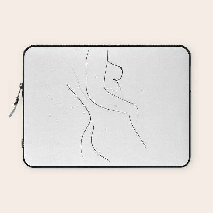 Minimal Line Drawing 2 Laptop Sleeve Gallery Image 1