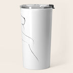 Minimal Line Drawing 2 Travel Mug Gallery Image 2