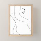 Minimal Line Drawing 2 Mini Art Print Gallery Image 1