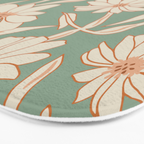 Charismatic Floral on Sage Green Bath Mat Gallery Image 3