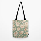 Charismatic Floral on Sage Green Tote Bag Gallery Image 2