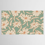 Charismatic Floral on Sage Green Tablecloth Gallery Image 2