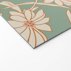 Charismatic Floral on Sage Green Welcome Mat Gallery Image 2