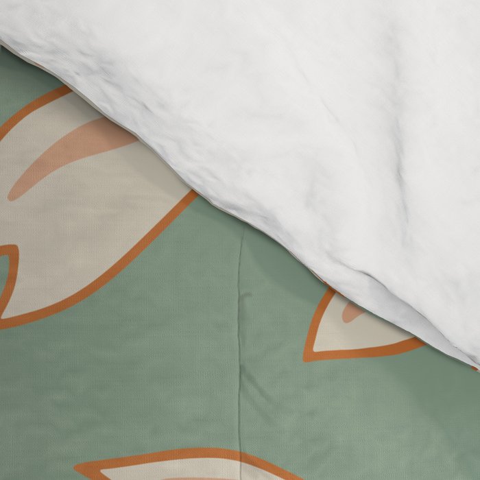 Charismatic Floral on Sage Green Comforter Gallery Image 4