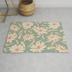 Charismatic Floral on Sage Green Rug Gallery Image 1