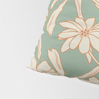 Charismatic Floral on Sage Green Pillow Sham Gallery Image 4