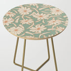 Charismatic Floral on Sage Green Side Table Gallery Image 2