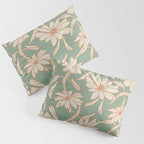 Charismatic Floral on Sage Green Pillow Sham Gallery Image 3