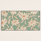 Charismatic Floral on Sage Green Desk Mat Gallery Image 3