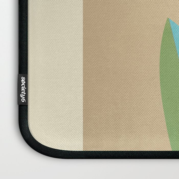 Mid-Century Abstract Flowers 04 Laptop Sleeve Gallery Image 3