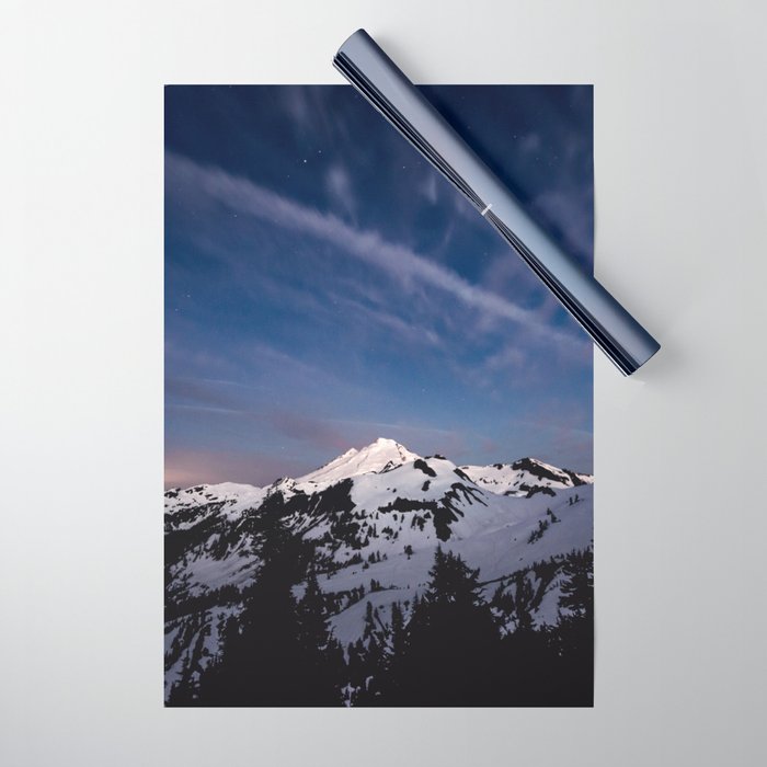 Mount Baker - Nature Photography Wrapping Paper Gallery Image 1