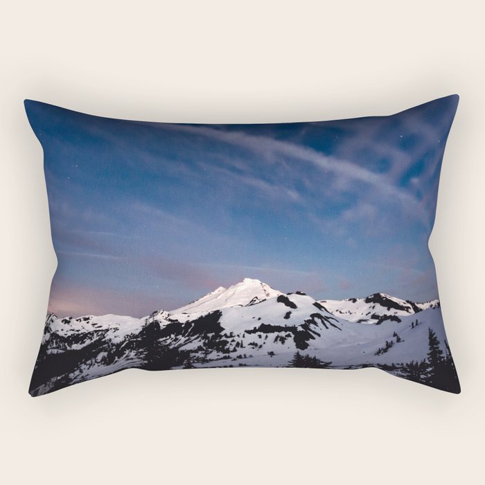 Mount Baker - Nature Photography Rectangular Pillow Gallery Image 2