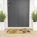 Vintage & Shabby Chic -  Sunny Gold Botanical Flowers Summer Day Welcome Mat Gallery Image 3