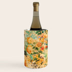 Vintage & Shabby Chic -  Sunny Gold Botanical Flowers Summer Day Wine Chiller Gallery Image 2