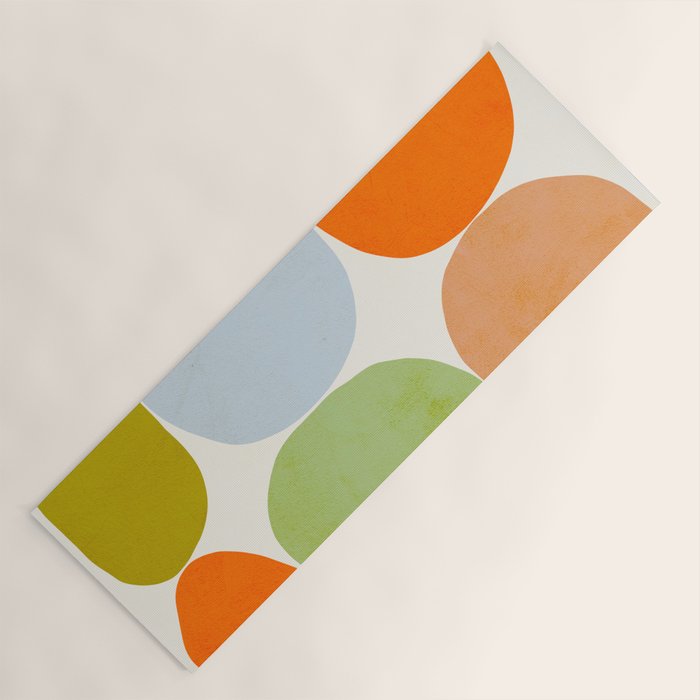Happy Pebbles â¢ Organic Geometry Bold Pastels Yoga Mat Gallery Image 1