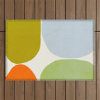 Happy Pebbles â¢ Organic Geometry Bold Pastels Outdoor Rug Gallery Image 1