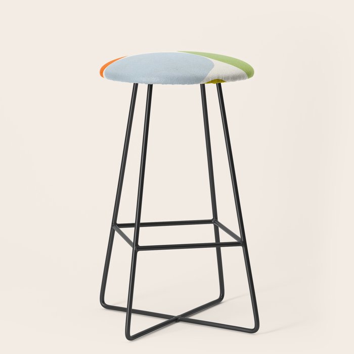 Happy Pebbles â¢ Organic Geometry Bold Pastels Stool Gallery Image 1