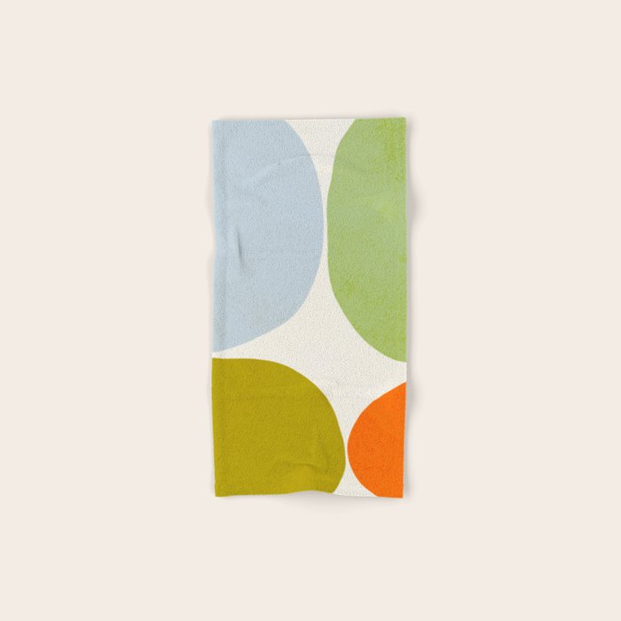 Happy Pebbles â¢ Organic Geometry Bold Pastels Bath Towel Gallery Image 1
