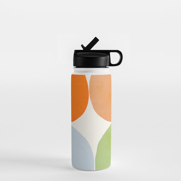 Happy Pebbles â¢ Organic Geometry Bold Pastels Water Bottle Gallery Image 1