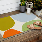 Happy Pebbles â¢ Organic Geometry Bold Pastels Outdoor Rug Gallery Image 2