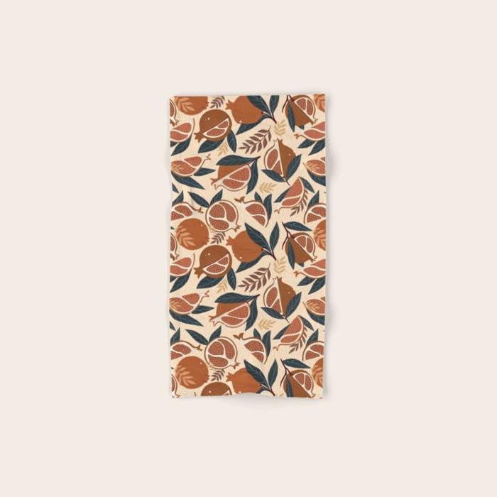 Pomegranate - Terracotta Bath Towel Gallery Image 1