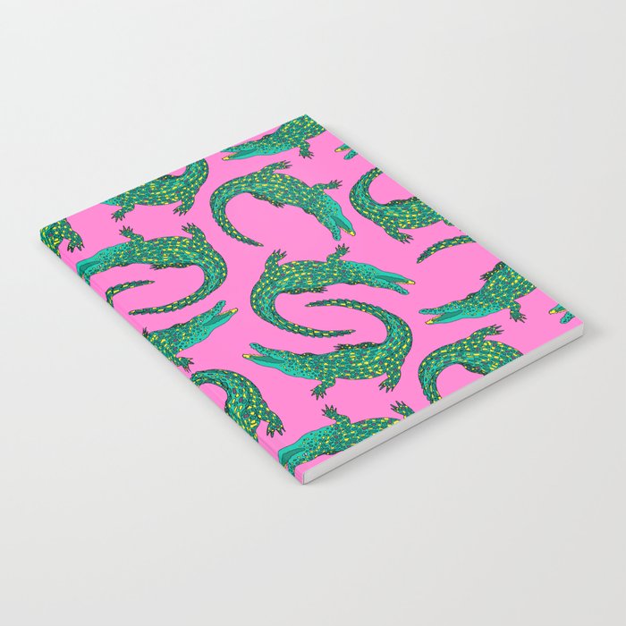 Crocodiles (Pink and Green) Notebook Gallery Image 2