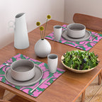 Crocodiles (Pink and Green) Placemat Gallery Image 2