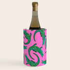 Crocodiles (Pink and Green) Wine Chiller Gallery Image 3
