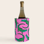 Crocodiles (Pink and Green) Wine Chiller Gallery Image 1