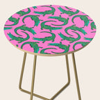 Crocodiles (Pink and Green) Side Table Gallery Image 2