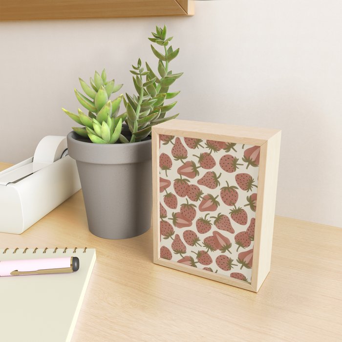 Strawberry Bowl Mini Art Print Gallery Image 2