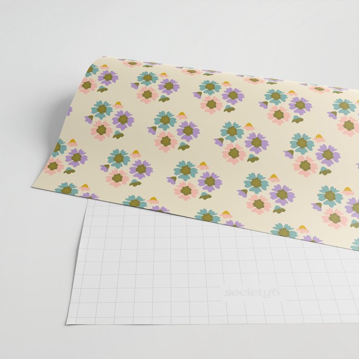Blooming Flower - Cream  Wrapping Paper Gallery Image 2