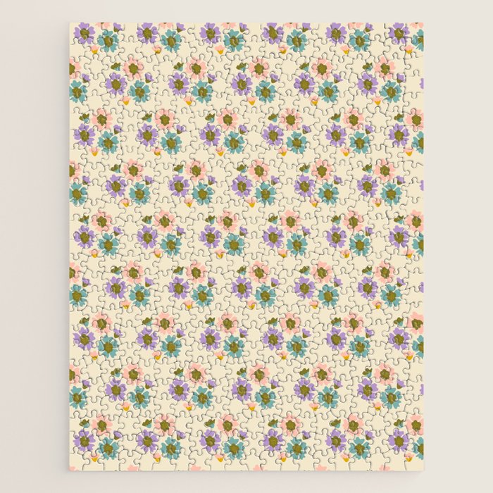 Blooming Flower - Cream  Jigsaw Puzzle Gallery Image 1